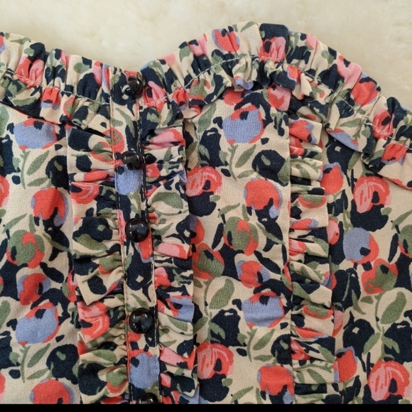 H&M floral bustier peplum top - Picture 2 of 5